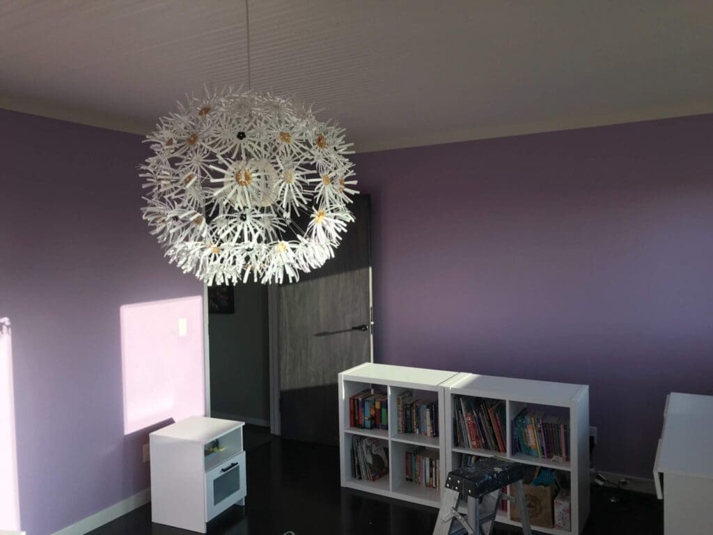 Purple Room Repainted Grey before 1