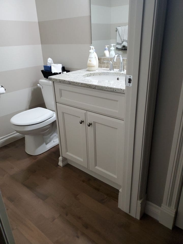 bath vanity paint matched after 2