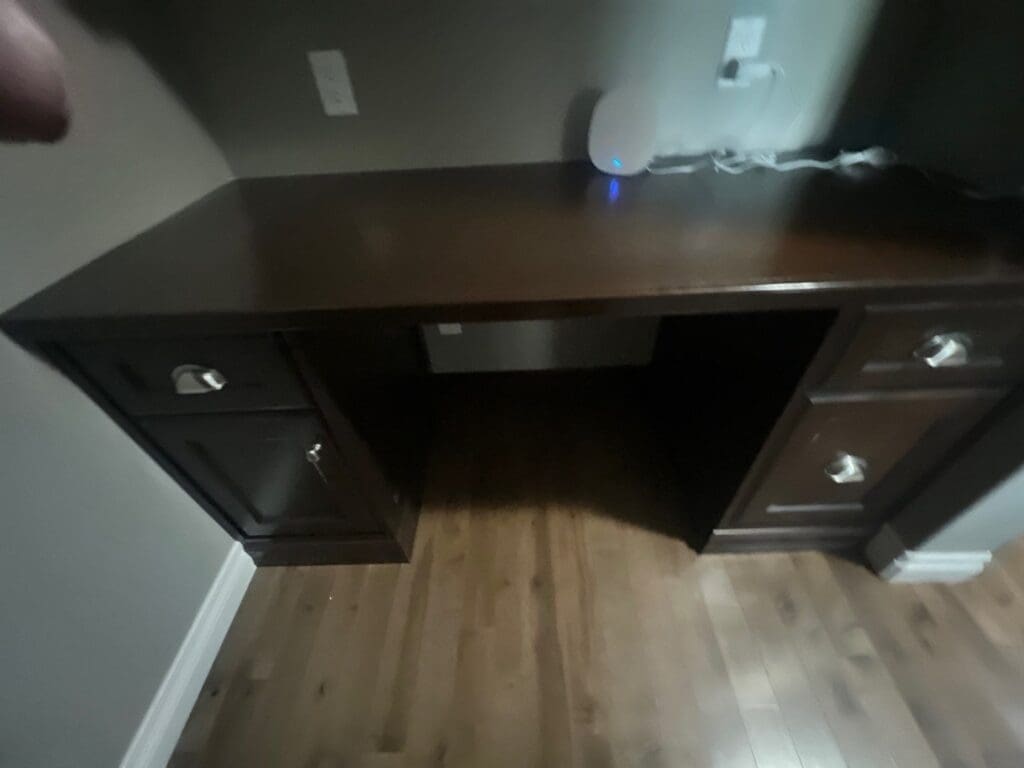 desk paint matched before 3