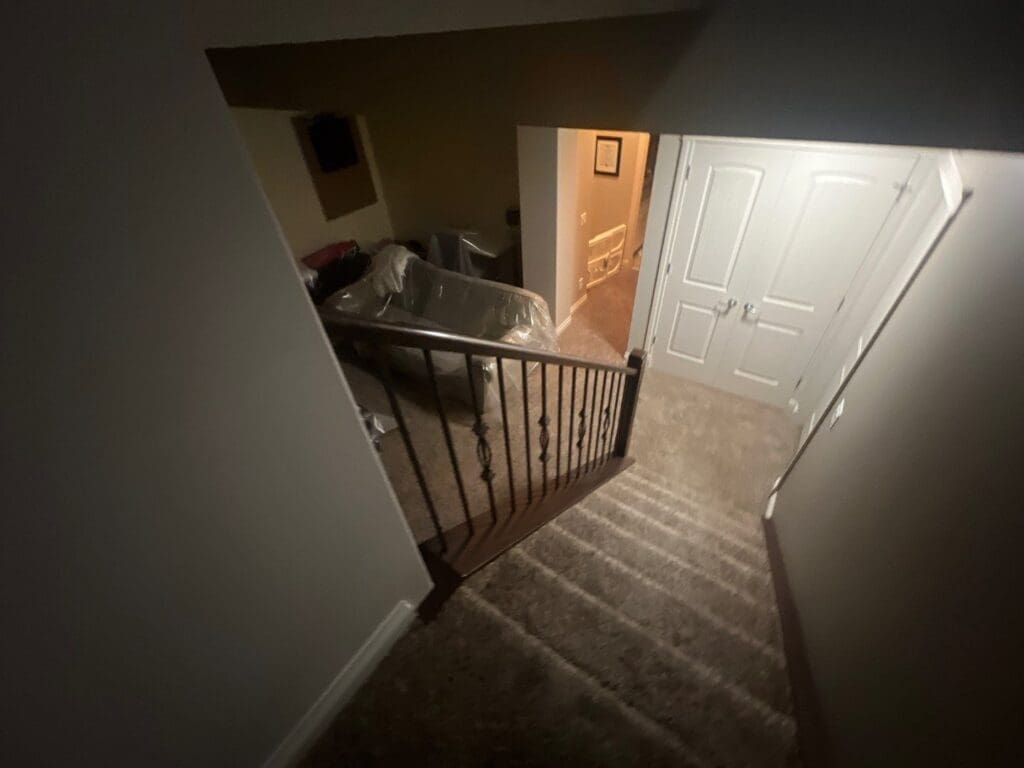 banister paint matched before 1