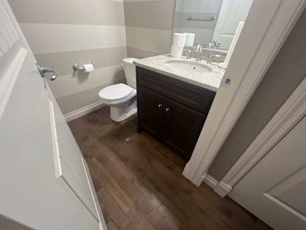 banister paint matched before 6