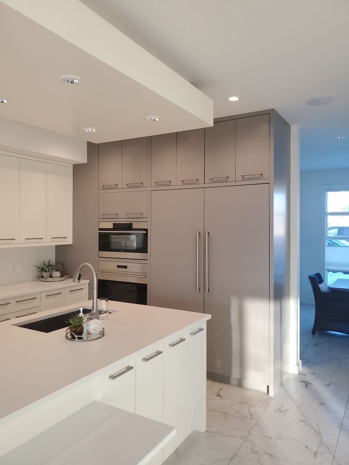 contemporary grey cabinets after 1