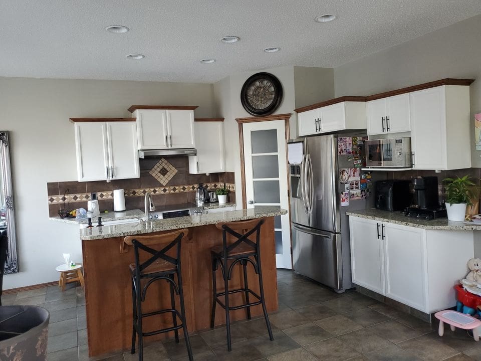 Brown Kitchen White after 1