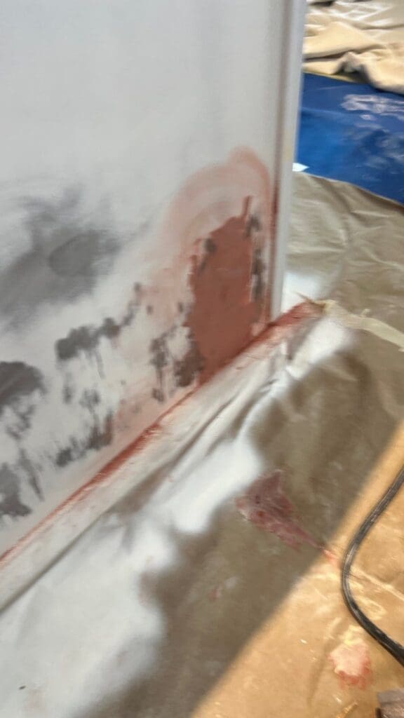 Apartment Cabinets Repainted Progress Photo 10