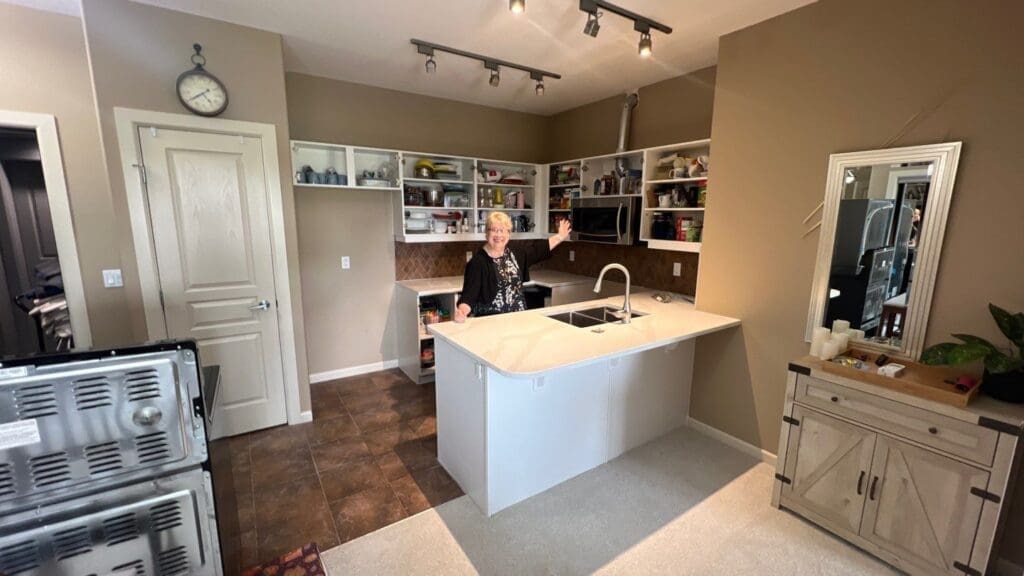 Apartment Cabinets Repainted Progress Photo 1