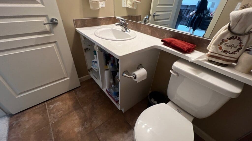 Apartment Cabinets Repainted Progress Photo 2