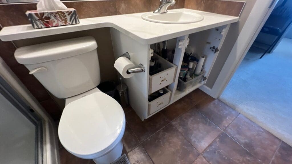 Apartment Cabinets Repainted Progress Photo 3