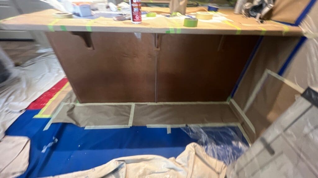 Apartment Cabinets Repainted Progress Photo 12