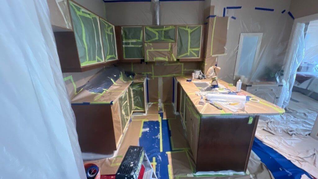 Apartment Cabinets Repainted Progress Photo 15