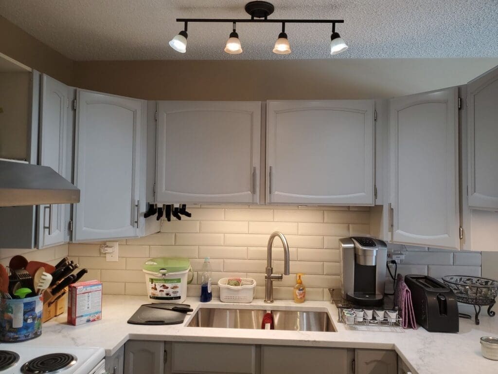 cabinets painting grey after 3
