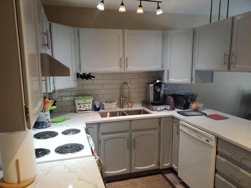 cabinets painting grey after 1