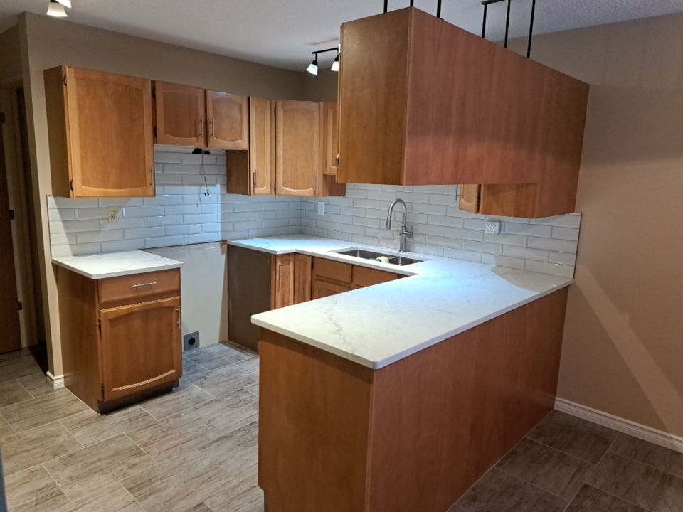 cabinets painting grey before 1