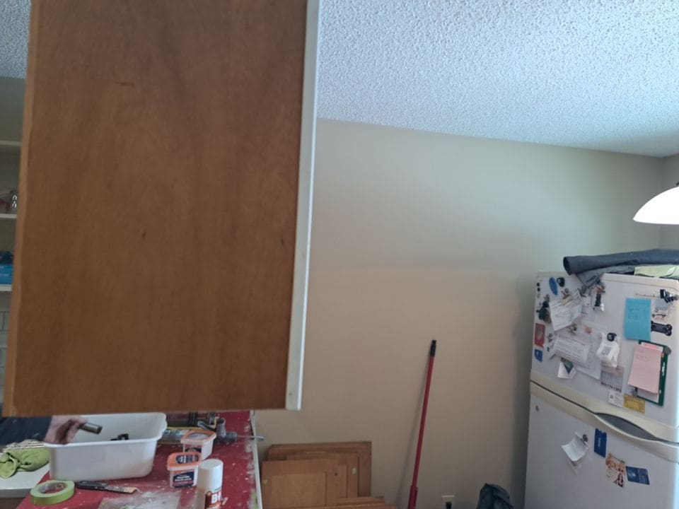 cabinets painting grey before 5