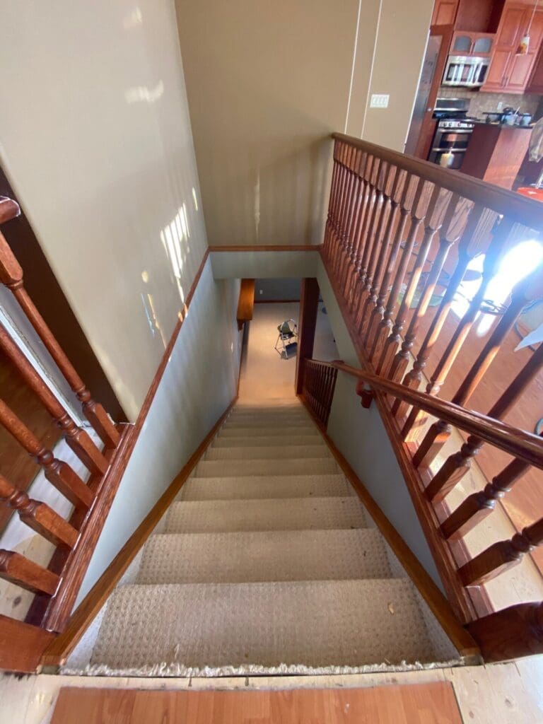 banister rail painting before 2