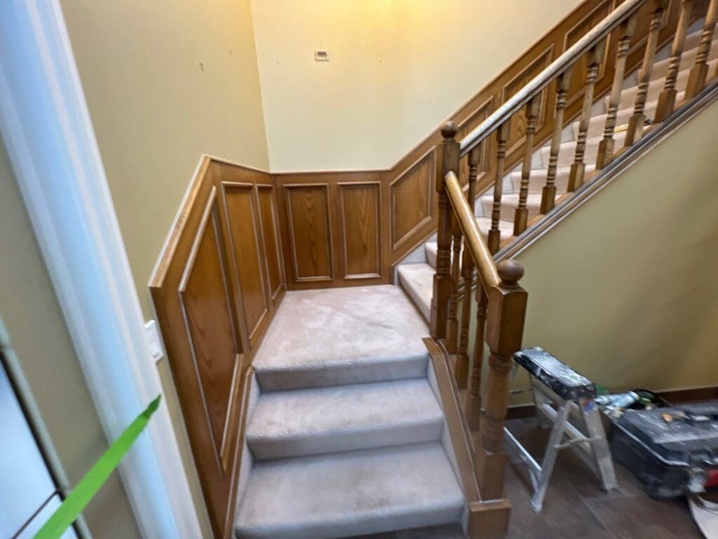 Oak Cabinetry Painted White before 2