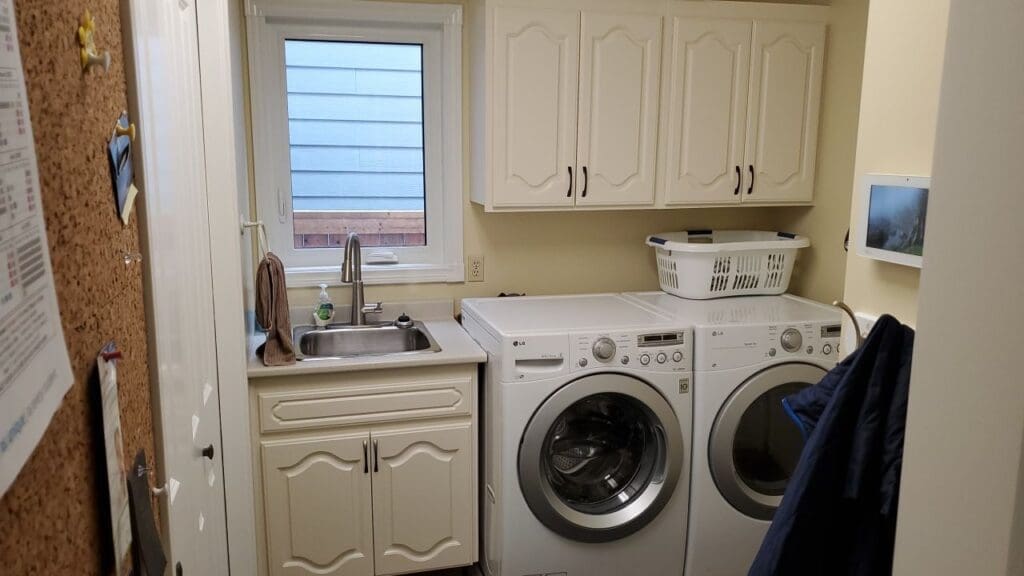 Oak Cabinetry Painted White after 13