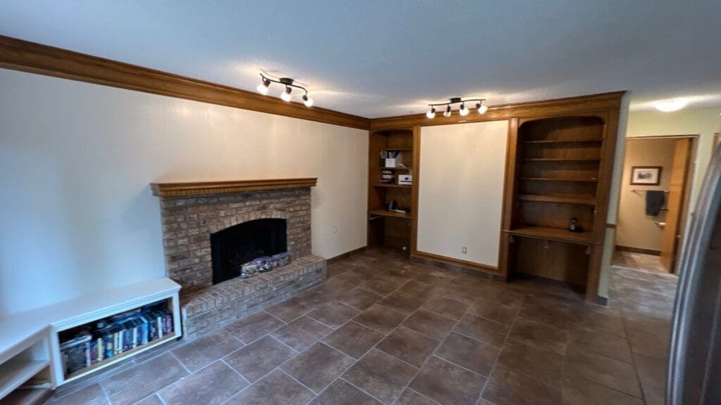 Oak Cabinetry Painted White after 15