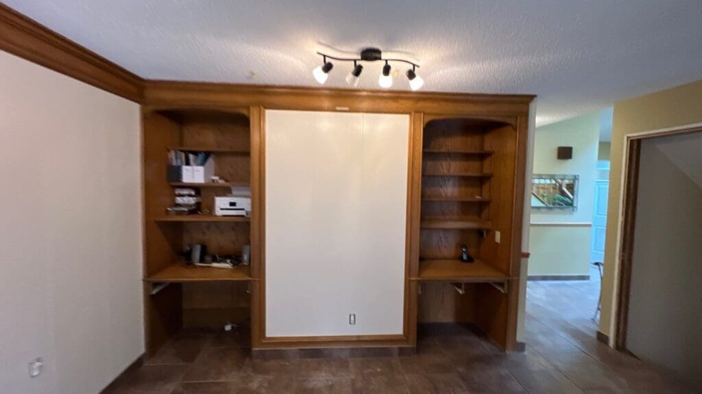 Oak Cabinetry Painted White after 16