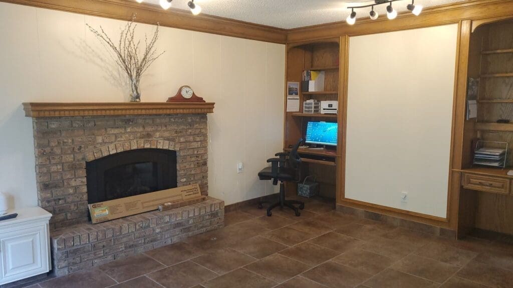 Oak Cabinetry Painted White after 17