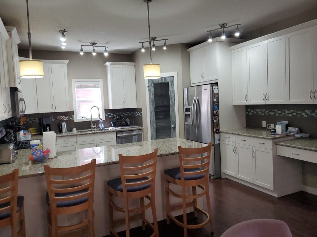 Kitchen Painted White after 1