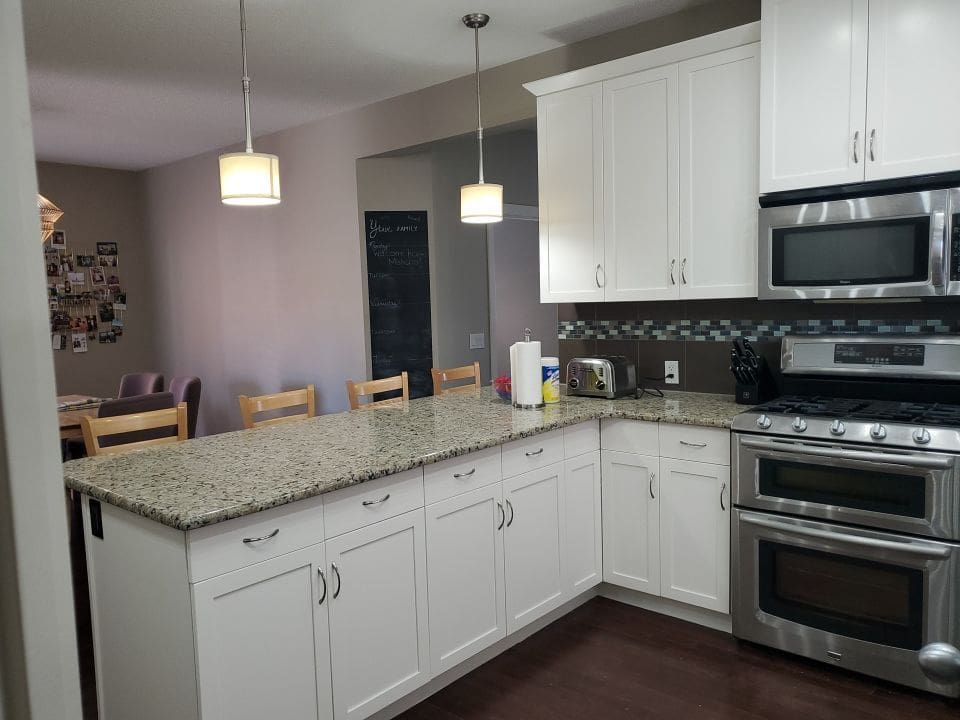 Kitchen Painted White after 5