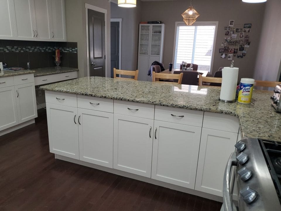 Kitchen Painted White after 9