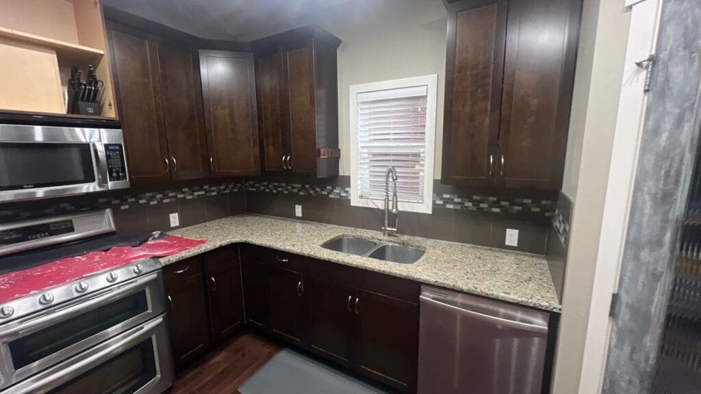 Kitchen Painted White before 3