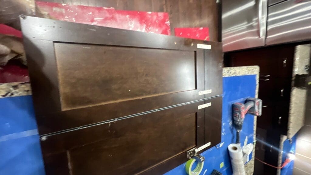 Kitchen Painted White prep 3