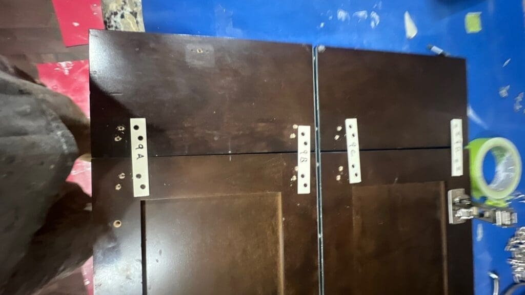 Kitchen Painted White prep 2