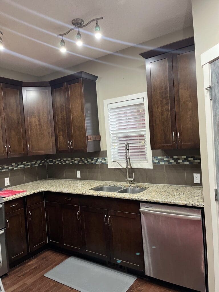 Kitchen Painted White before 2