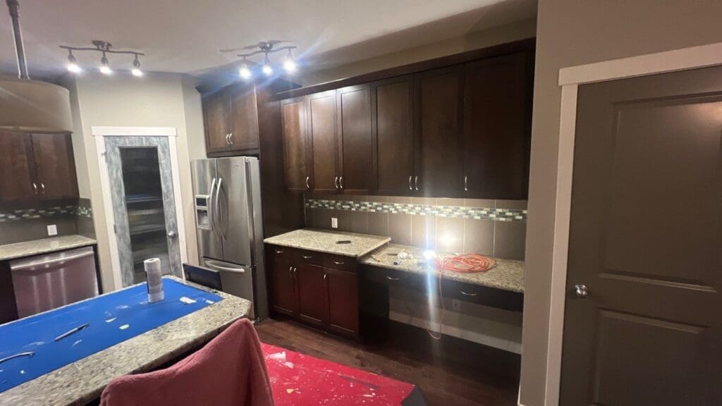 Kitchen Painted White before 4