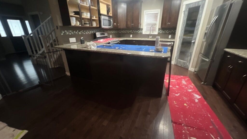 Kitchen Painted White before 6