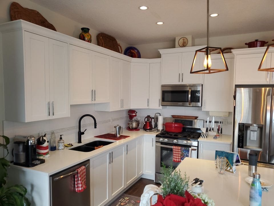 Dark Cabinets Painted after 2