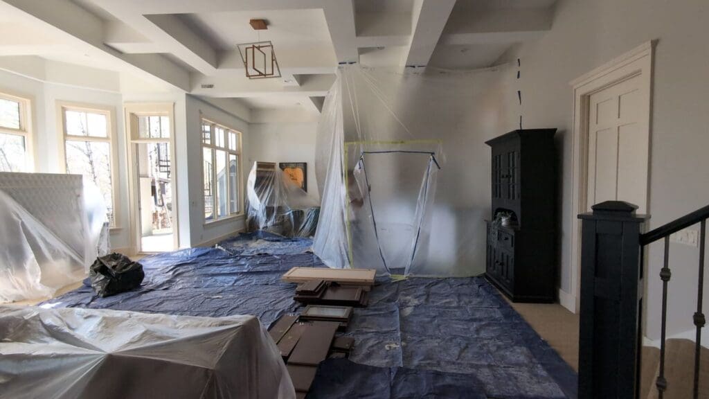 stylish mantel prep 4