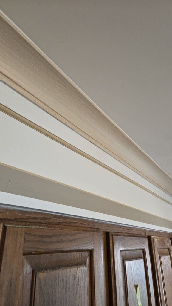 Two tone bright kitchen 14