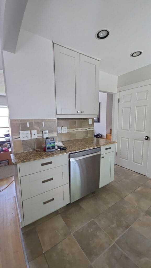 cherry to grey kitchen 1