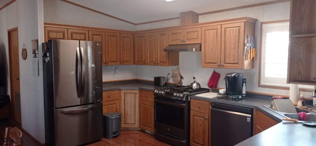 two-tone blue kitchen 11