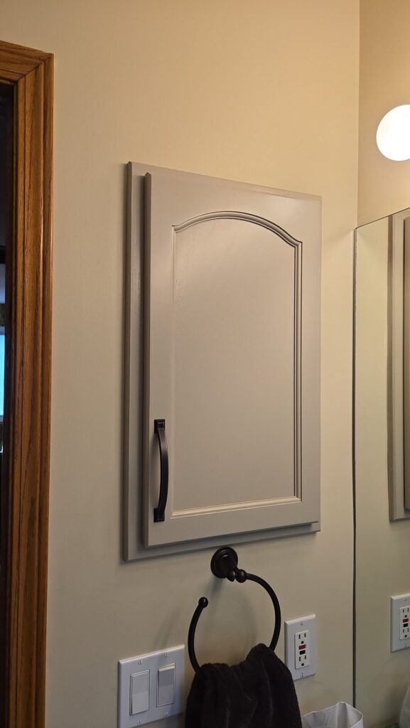 oak vanity transformation 1