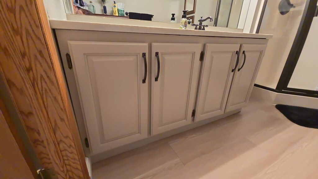 oak vanity transformation 2
