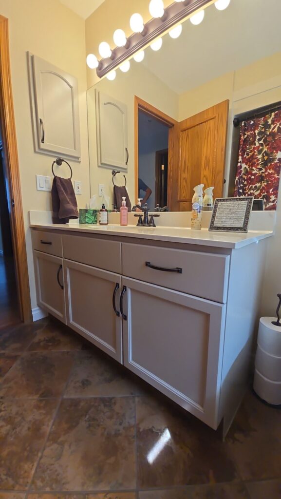oak vanity transformation 5