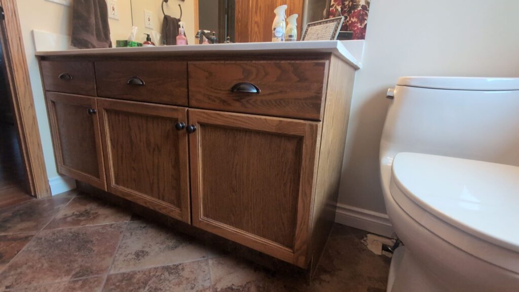 oak vanity transformation 12
