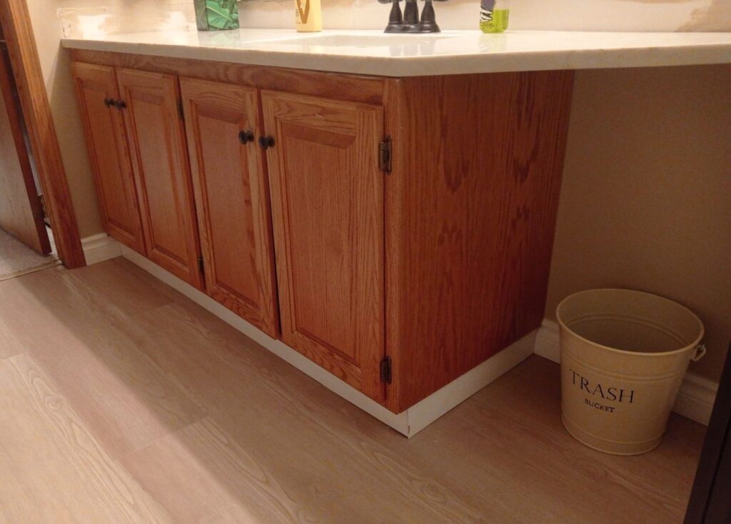oak vanity transformation 8