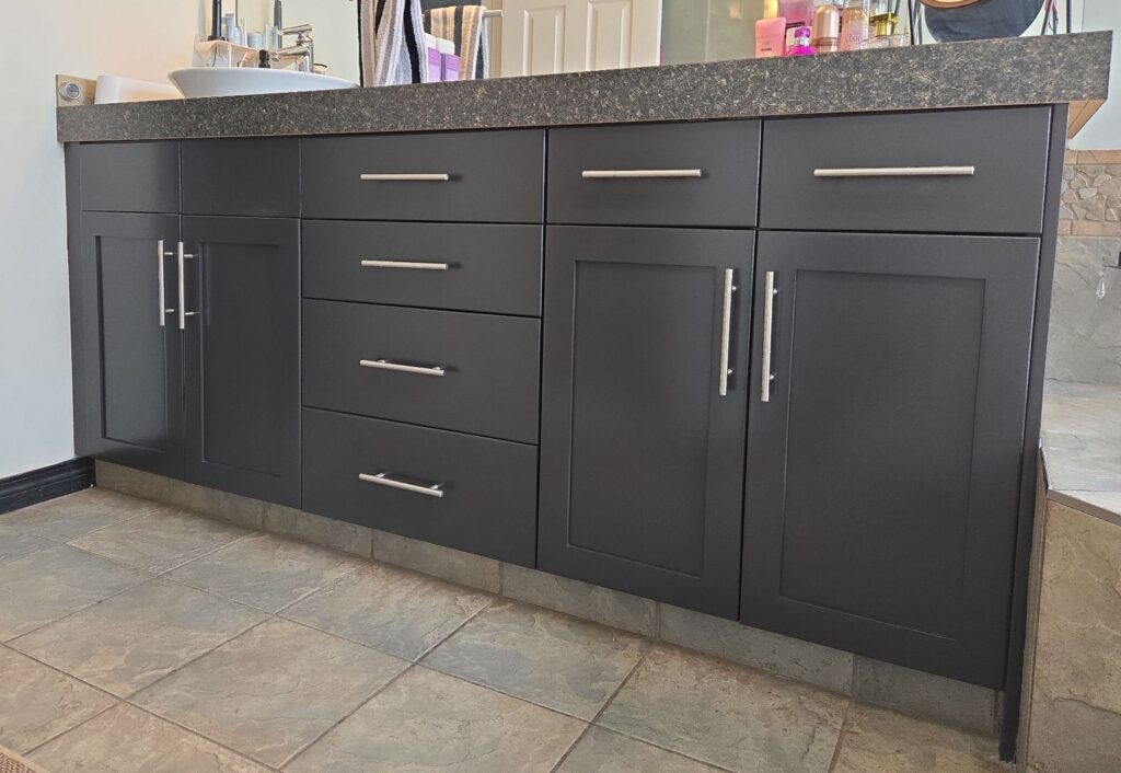 dark bathroom refresh 2