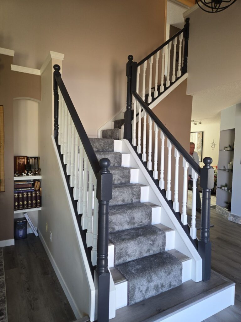 black and white railing 6