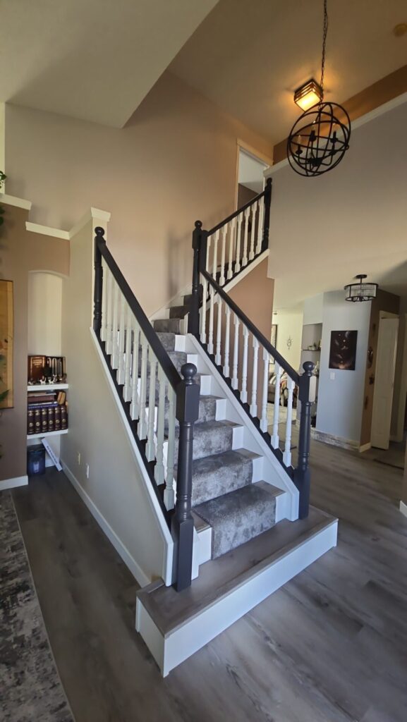 black and white railing 7