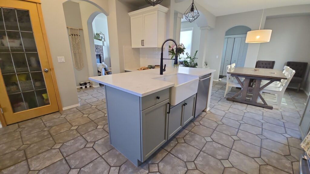 two-tone kitchen reno 1