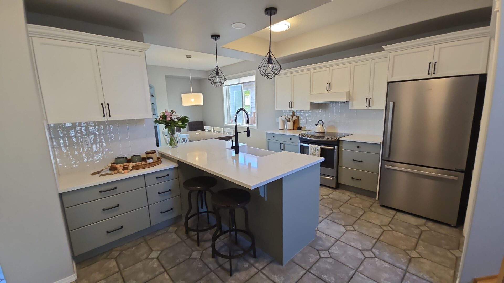 two-tone kitchen reno 6